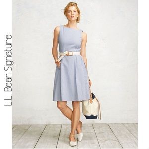 NWT LLBean Signature Seersucker dress | Size 2